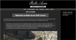Desktop Screenshot of belleacresgolf.com